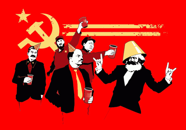 The Communist Party (with Marx, Mao, etc. having a party)