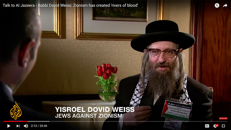 Interview with Anti-Zionist Rabbi Yisroel Dovid Weiss