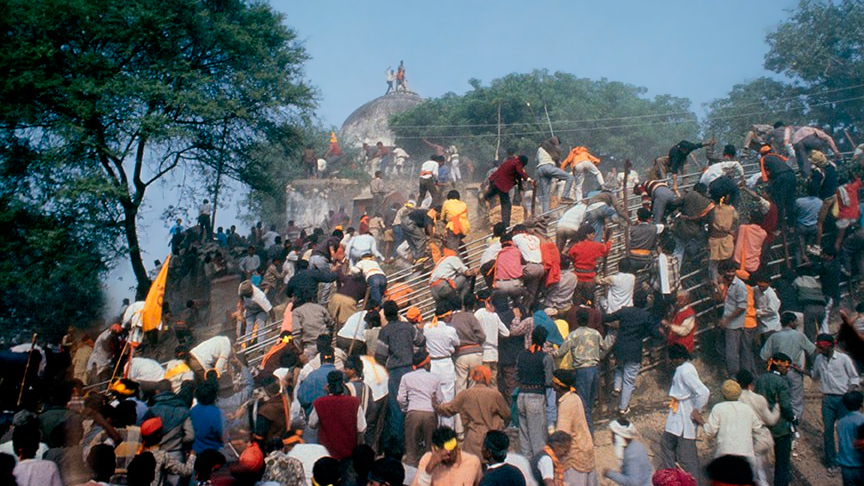 Click for article on the destruction of the Babri Masjid
