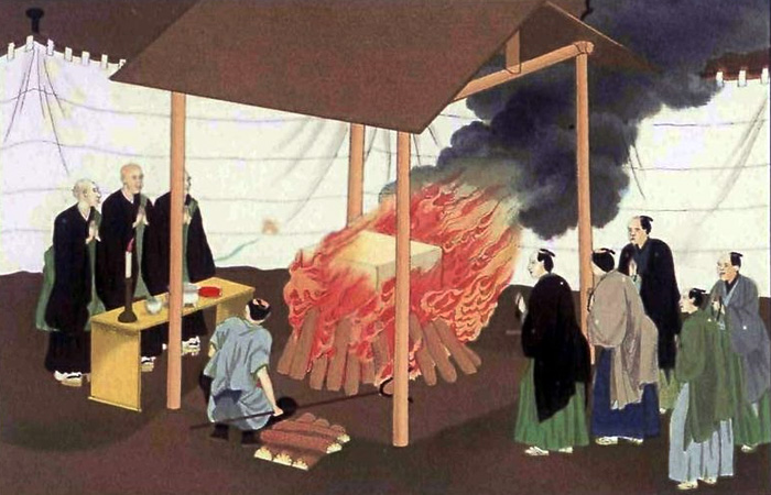 Buddhist cremation during the Edo period
