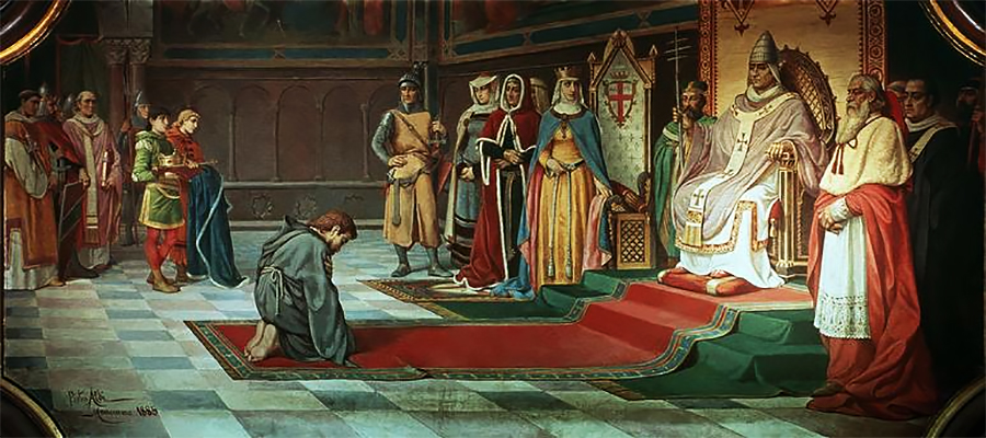 Pope Gregory VII Excommunicating Emperor Henry IV