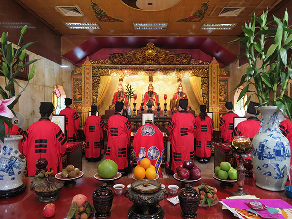 Daoist Priests Performing Ritual for the Three Pure Ones