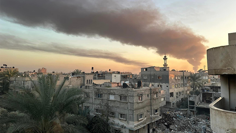 Ali Abusheikh's photo of Gaza after Israeli attack