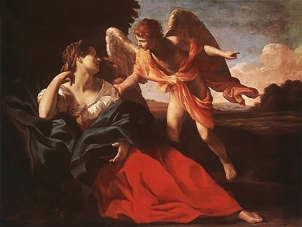 Hagar in the Wilderness with an angel