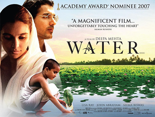 Poster for the film "Water" about young widows in India