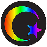 Artistic rendering of the "Crescent and Star" Islamic Icon