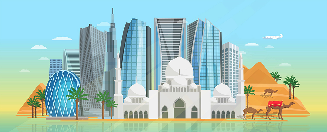 Image of a modern Islamic City