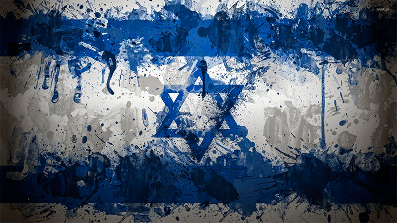 Painting of Israeli Flag