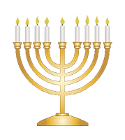 Menorah icon representing the branches of Judaism