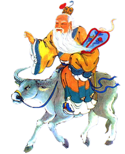 Laozi Riding an Ox