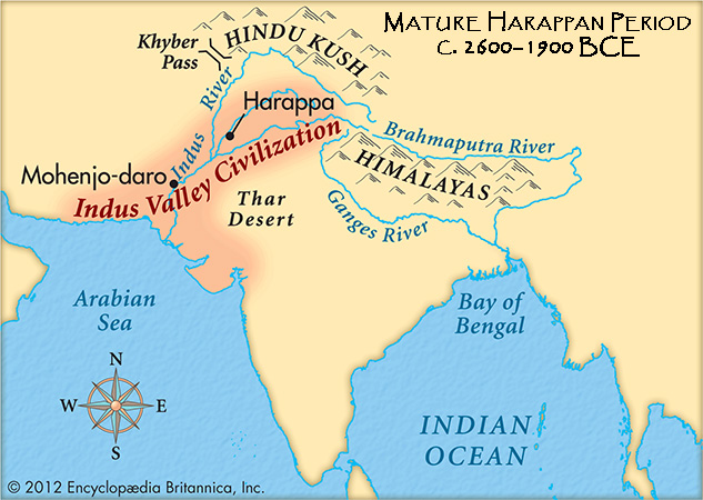 Map: Indus Valley Civilization