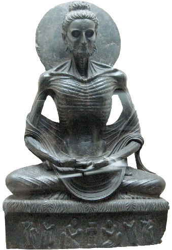 Siddhartha practicing asceticism